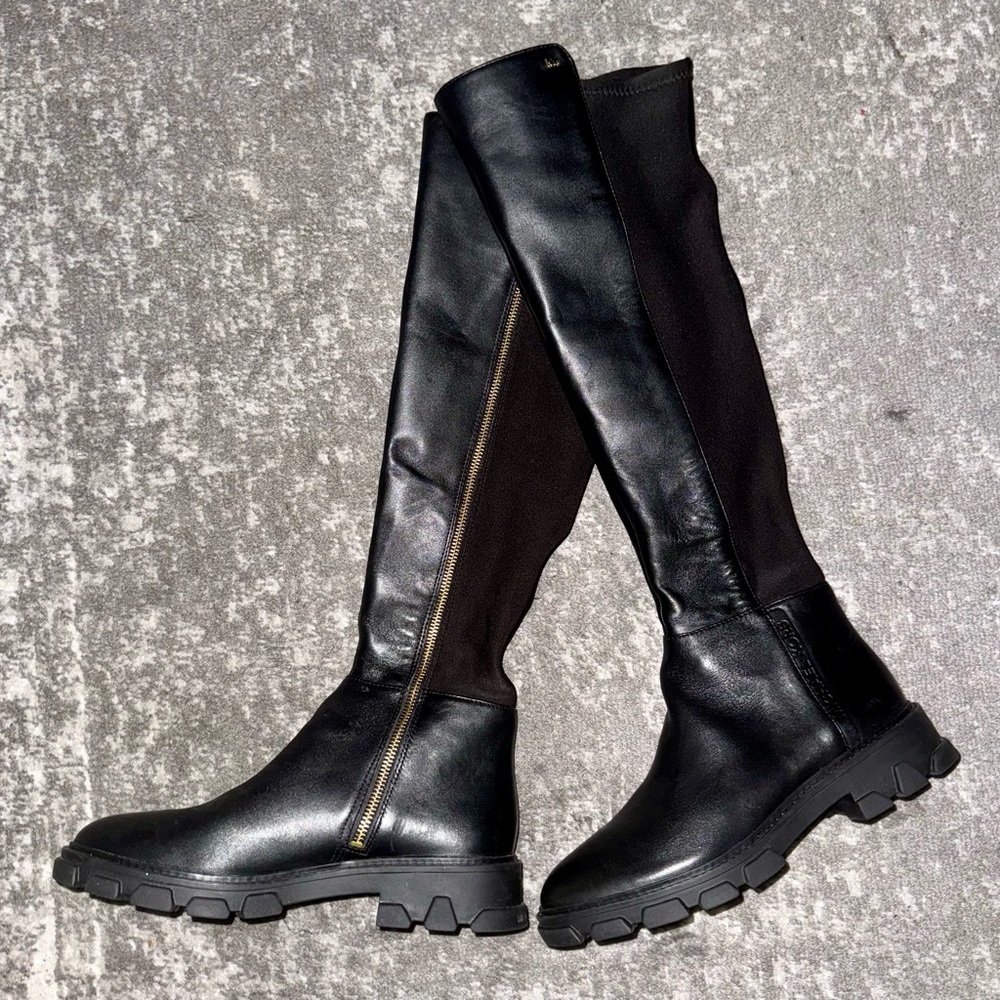 New Michael Kors Knee Boots with stretch back Sz 8.5 US Woman